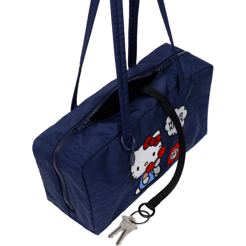 Hello Kitty Nylon Bowler Bag, BAGGU Hello Kitty Nylon Bowler Bag key loop