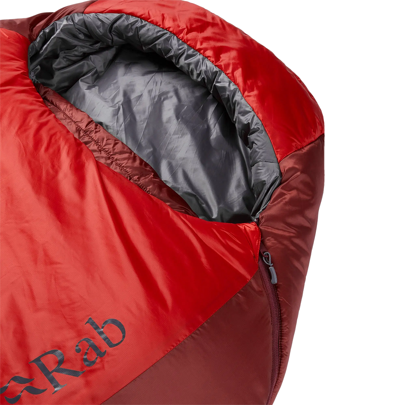 Women's Solar Eco 3, Rab Women's Solar Eco 3 in Ascent Red hood