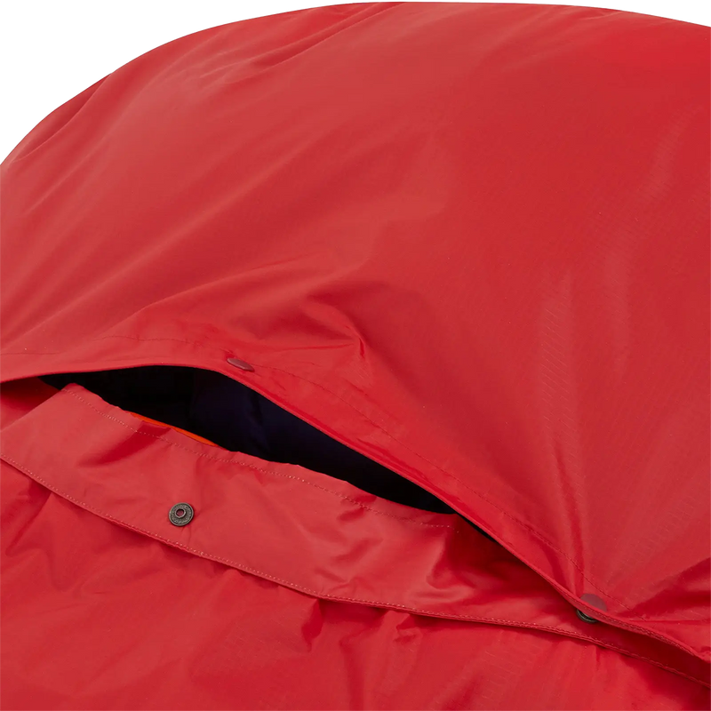 Trailhead Bivi, Rab Trailhead Bivi in Ascent Red buttons on face vent