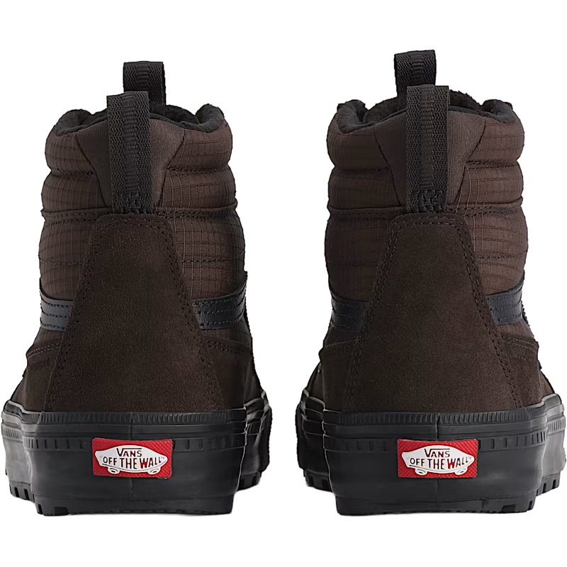 Men's MTE Sk8-Hi Waterproof Insulated, Vans Men's MTE Sk8-Hi Waterproof Insulated in 3NI Ripstop Demitasse pair back