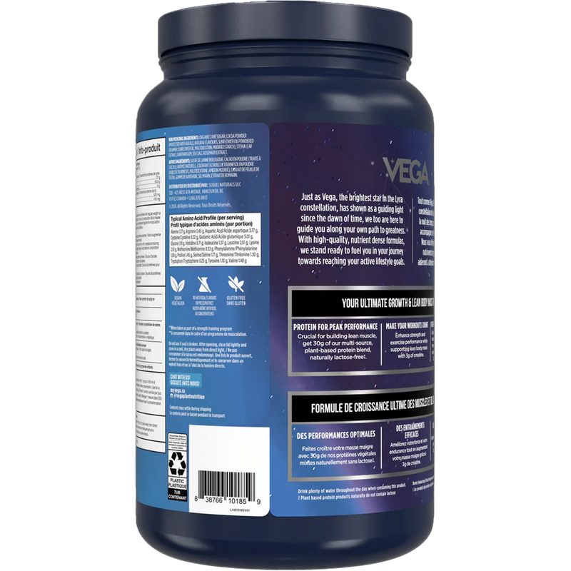 Protein + Creatine (13 Servings), Vega Protein + Creatine (13 Servings) back
