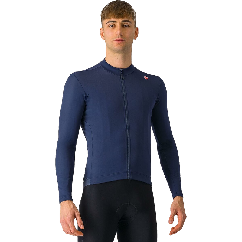 Castelli Espresso Thermal Jersey in Belgian Blue