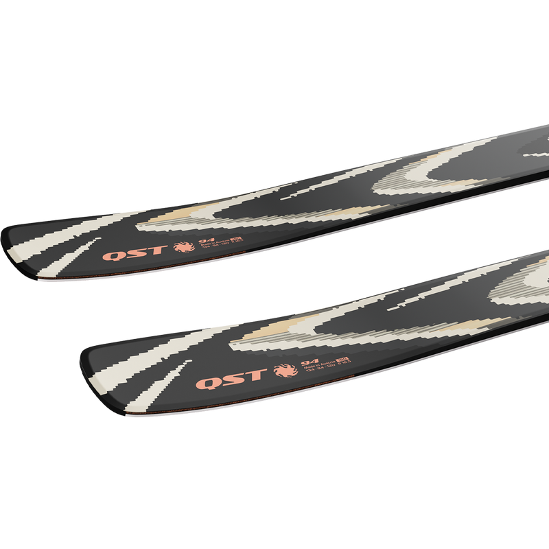 Salomon QST 94 Black Demo Skis, Salomon QST 94 Black tails