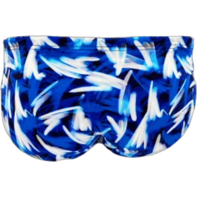 Men's Blue Summer Brief, Turbo Men's Blue Summer Brief Back