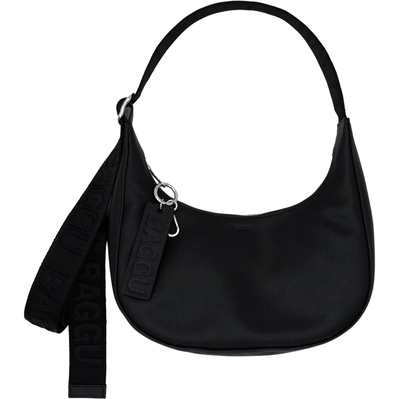Small Recycled Leather Crescent Bag, Featured Image