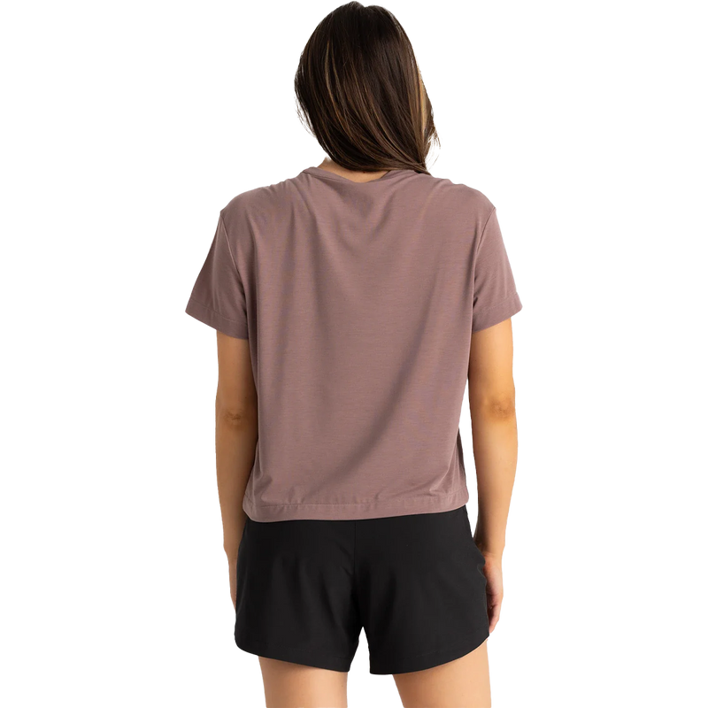 Women's Elevate Lightweight Tee, Free Fly Women's Elevate Lightweight Tee Back