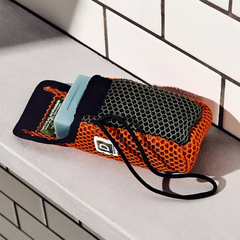 Midnight Swim Tactical Bundle, Duke Cannon Midnight Swim Tactical Bundle soap in scrubber