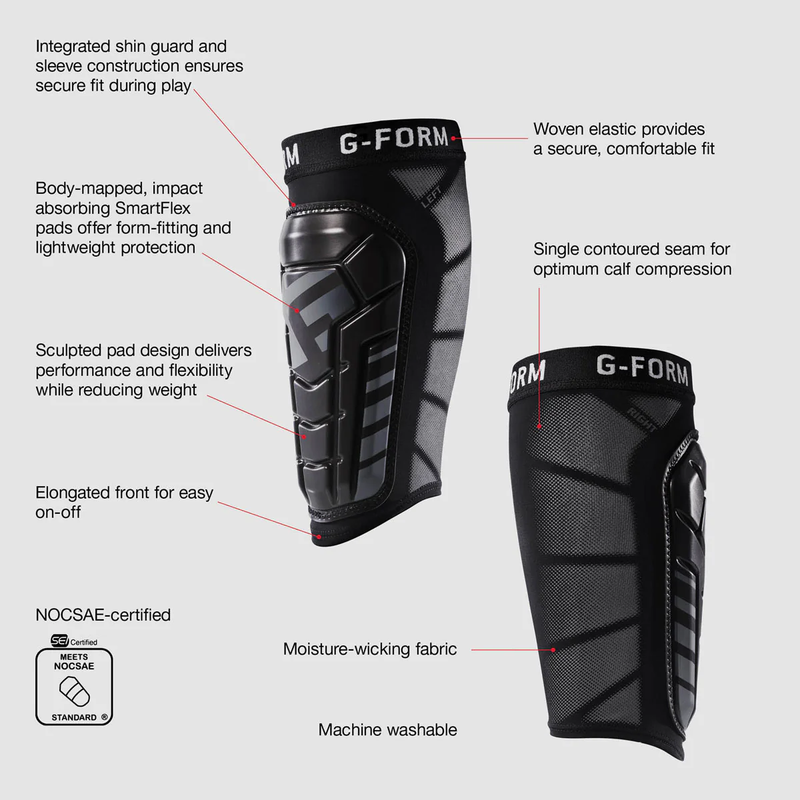 Youth Pro-S Vento Shin Guards, G-Form Youth Pro-S Vento Shin Guard Details