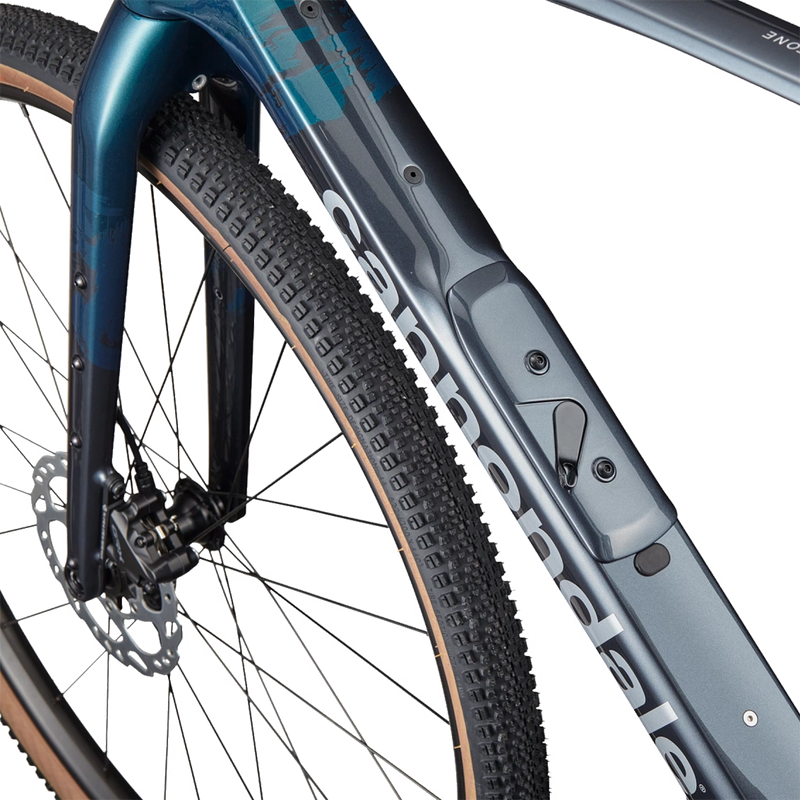 Topstone Carbon 3 GRX 1x, Cannondale Topstone Carbon 3 GRX 1x in Deep Teal downtube storage