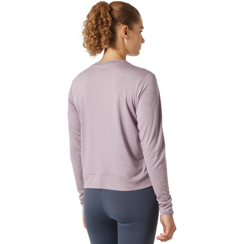 Women's Sval Long Sleeve Shirt, Helly Hansen Women's Sval LS Shirt back on model