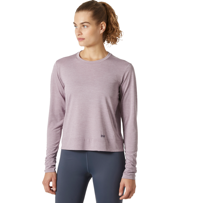 Women's Sval Long Sleeve Shirt, Helly Hansen Women's Sval LS Shirt front on model