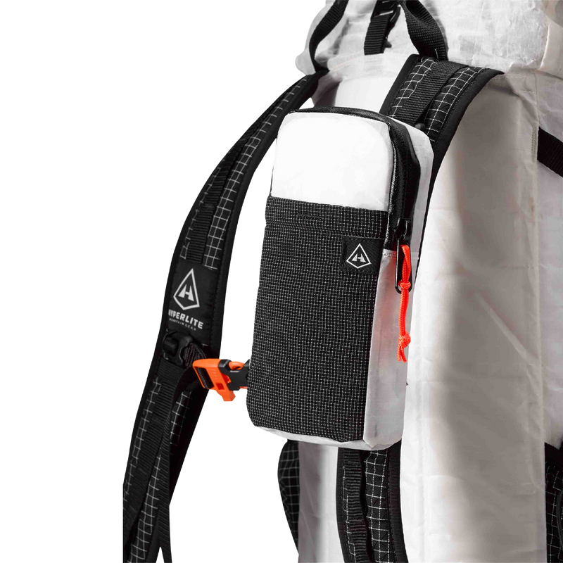 Pack Shoulder Pocket, Hyperlite Pack Shoulder Pocket on pack