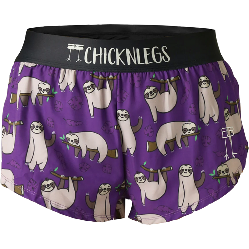 ChicknLegs Women's Split Shorts 1.5" in Sloths