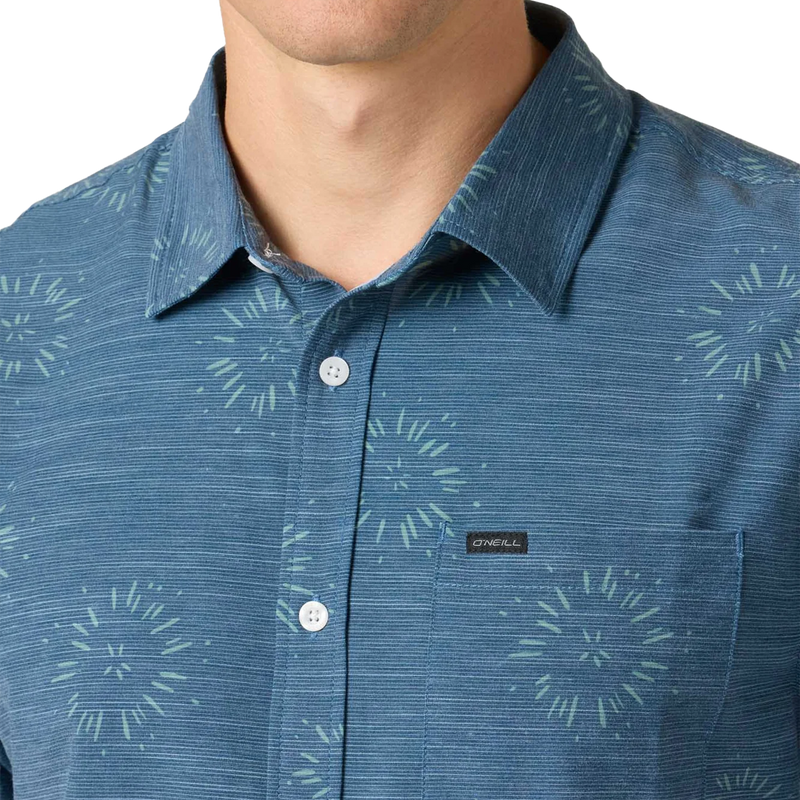 Men's Trvlr UPF Traverse Short Sleeve, O'Neill O'Neill Men's Trvlr UPF Traverse Short Sleeve Collar