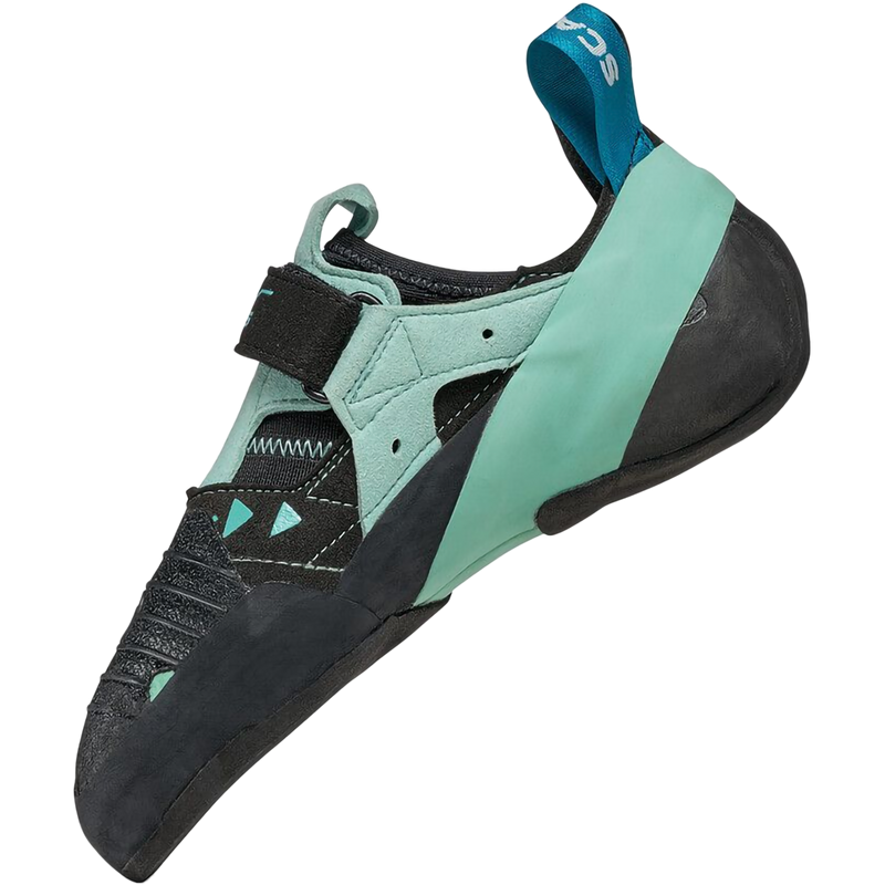Women's Instinct VS, Scarpa Women's Instinct VS in Black Aqua right inside profile
