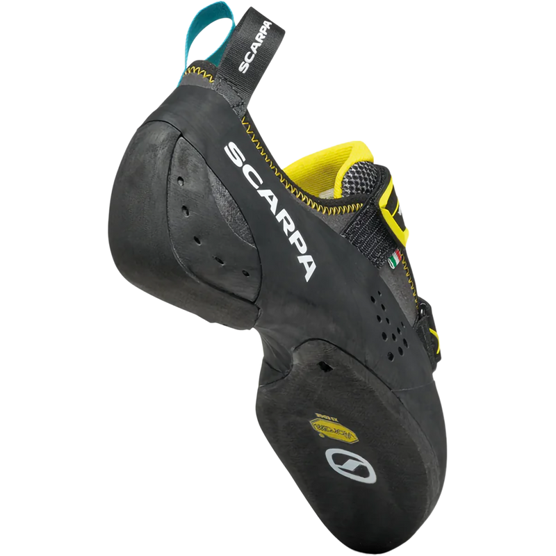 Vapor V, Scarpa Vapor V in Smoke Yellow right outside rear