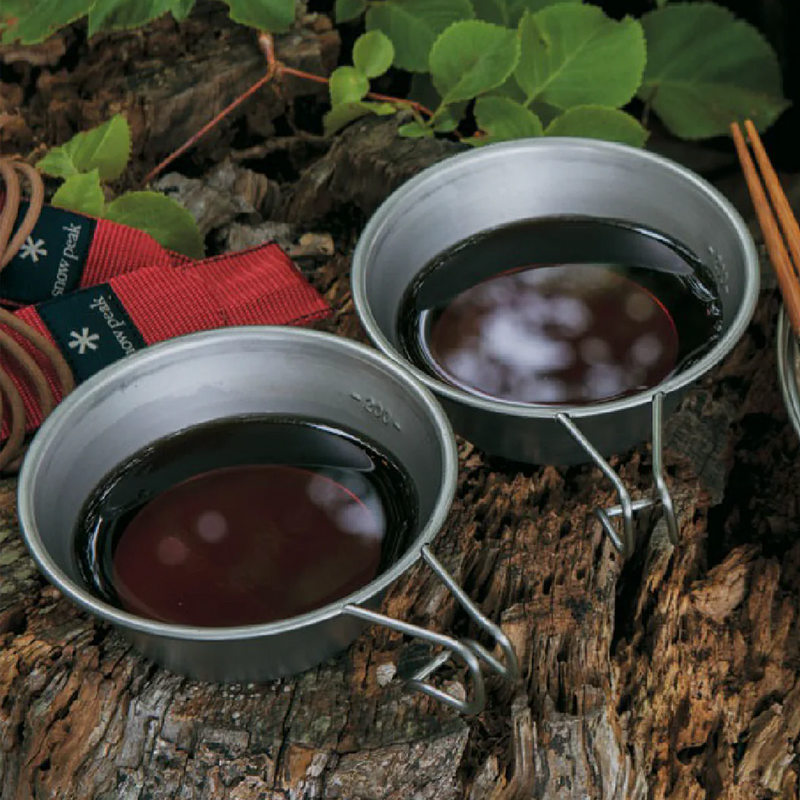 Ti-Backpackers Cup, Snow Peak Ti-Backpacker's Cup at camp