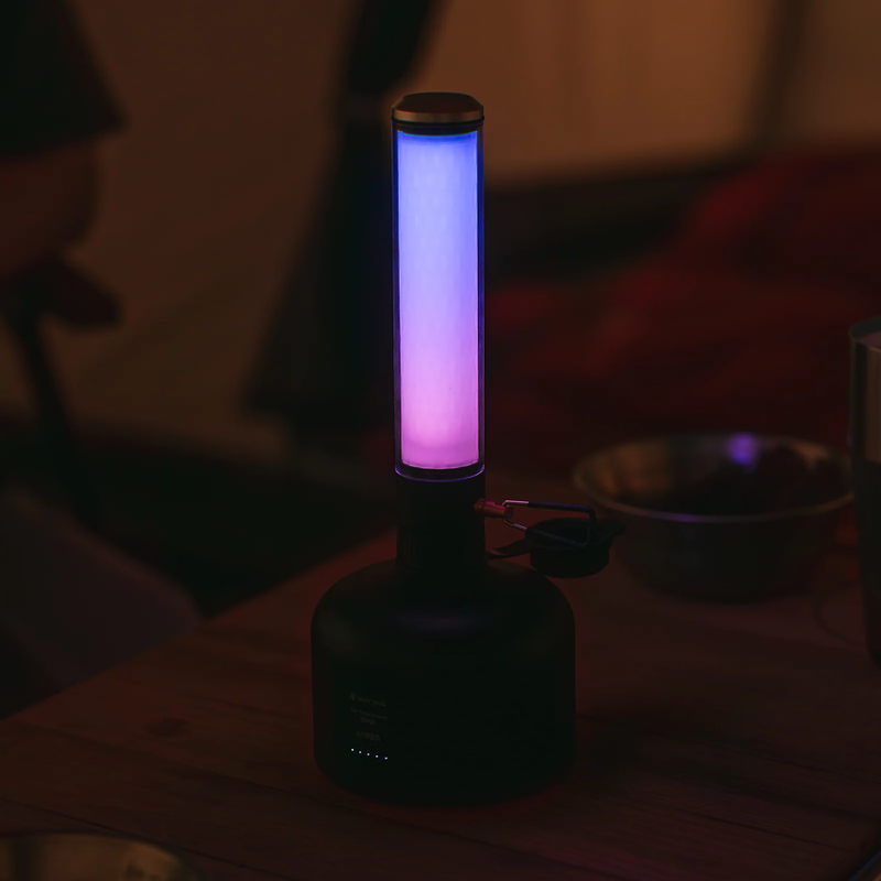 GigaPower Tabletop Lantern, Snow Peak GigaPower Tabletop Lantern blue hue