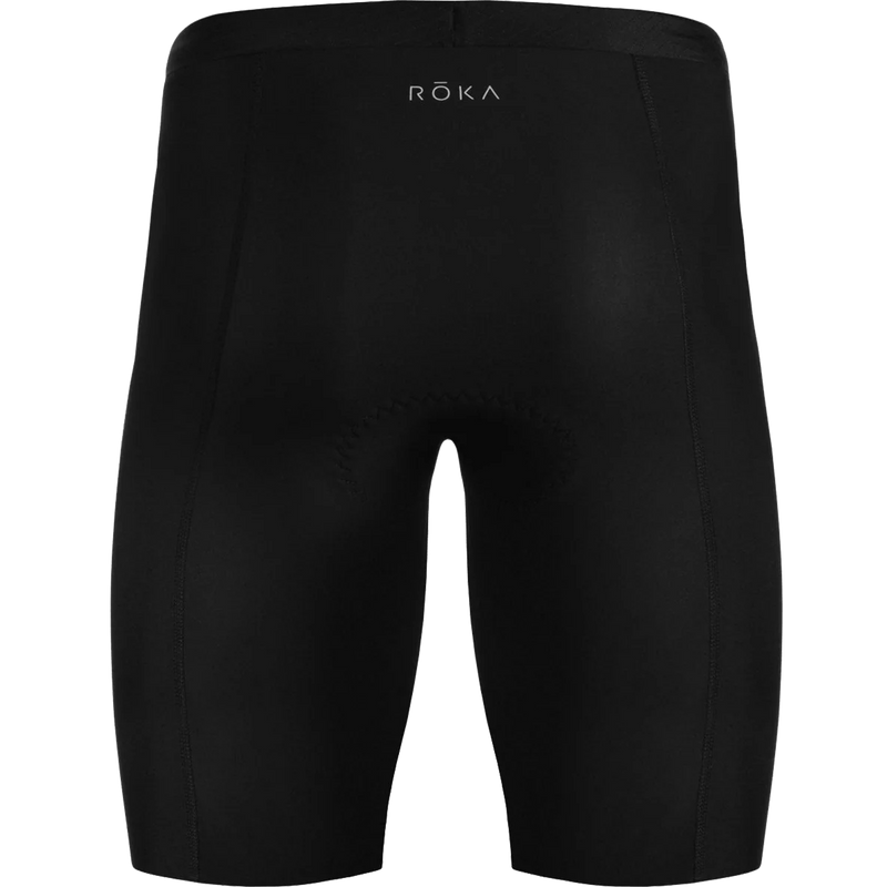Men's Elite Aero Tri Shorts 9.5 inch, ROKA Multisport Men's Elite Aero Tri Shorts 9.5 inch back