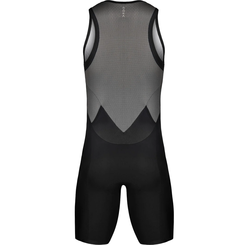 Men's Elite Aero II Sleeveless Tri Suit, ROKA Multisport Men's Elite Aero II Sleeveless Tri Suit back no model