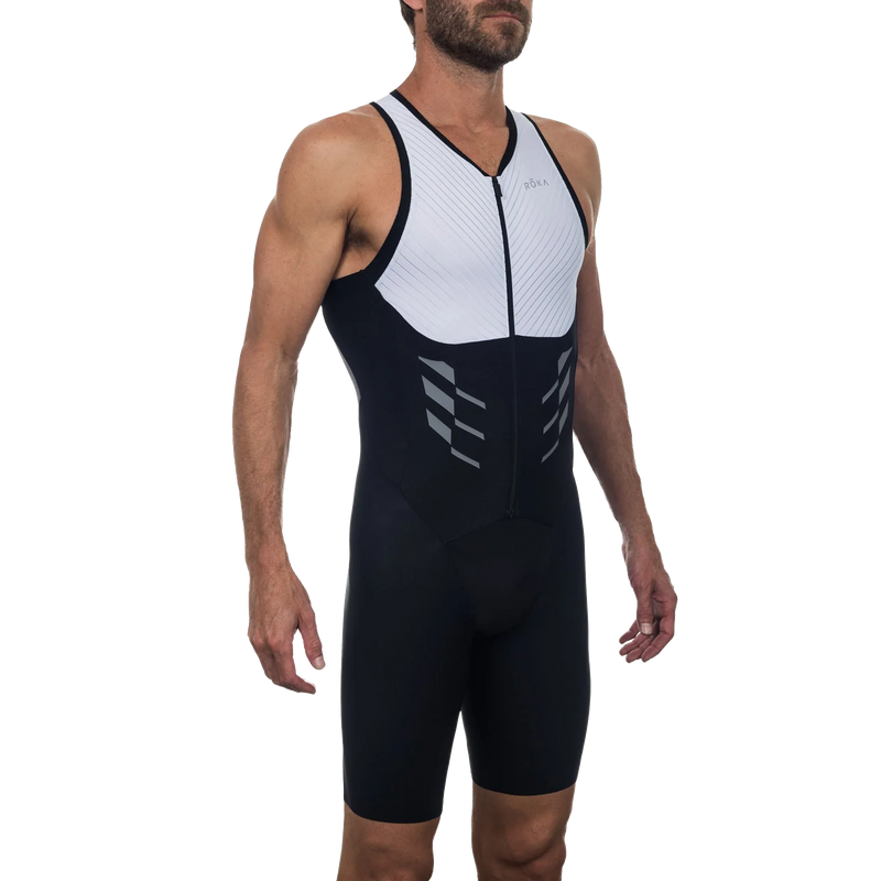 Men's Elite Aero II Sleeveless Tri Suit, ROKA Multisport Men's Elite Aero II Sleeveless Tri Suit side