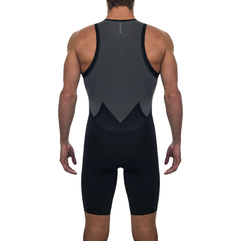 Men's Elite Aero II Sleeveless Tri Suit, ROKA Multisport Men's Elite Aero II Sleeveless Tri Suit back