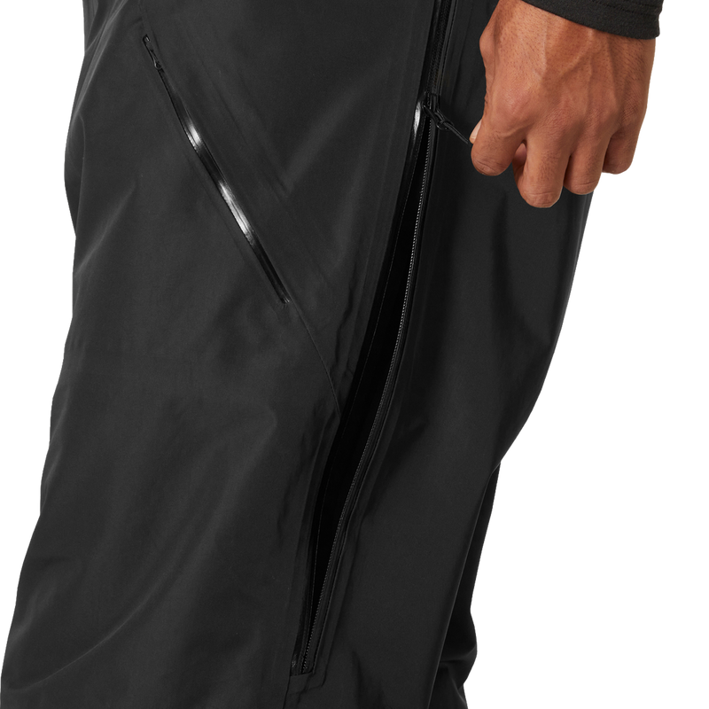 Men's Elevation Infinity Shell Bib Pant, Helly Hansen Men's Elevation Infinity Shell Bib Pant Leg Vent