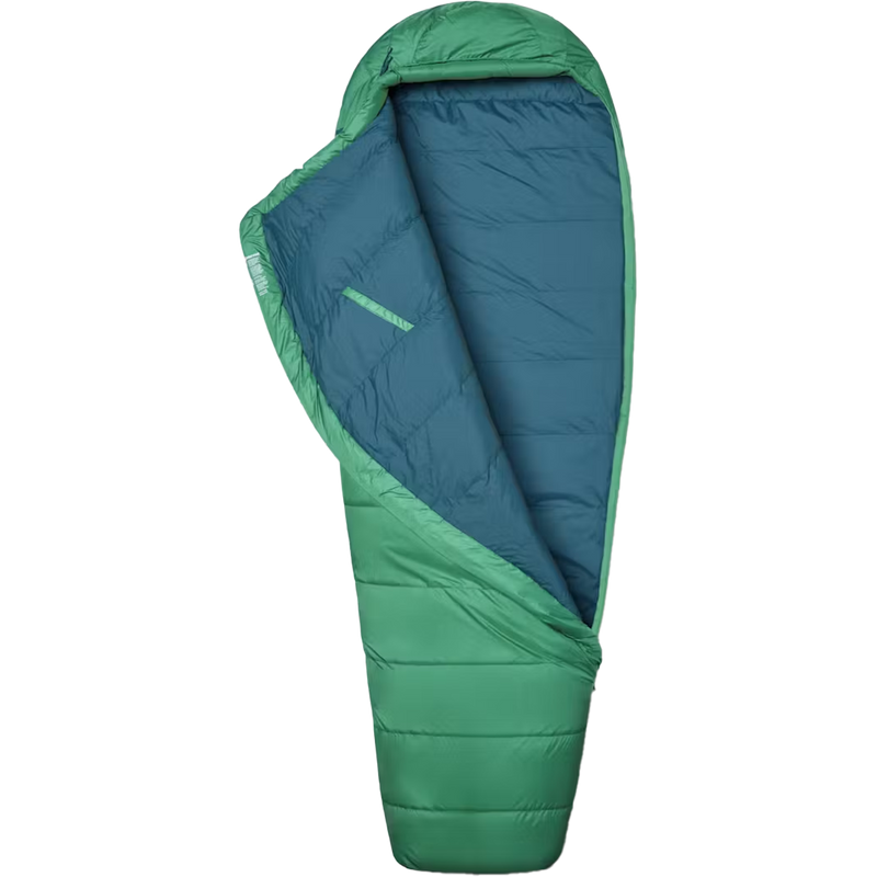 Lost Coast 30 Regular, Marmot Lost Coast 30 in 23221-Clover/Dark Jungle fully unzipped