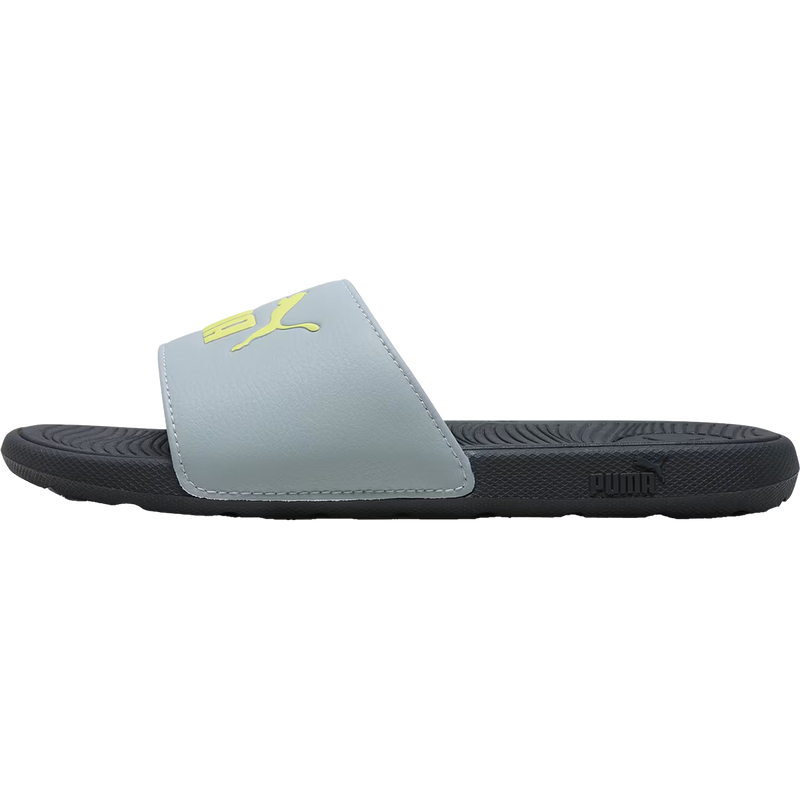 Youth Cool Cat 2.0 Preschool, Puma Youth Cool Cat 2.0 in 26-Cool Mid Gray/Lime Sheen/Puma Black left profile