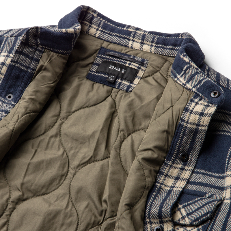 Men's Backwoods Overshirt, Roark Men's Backwoods Overshirt inside detail
