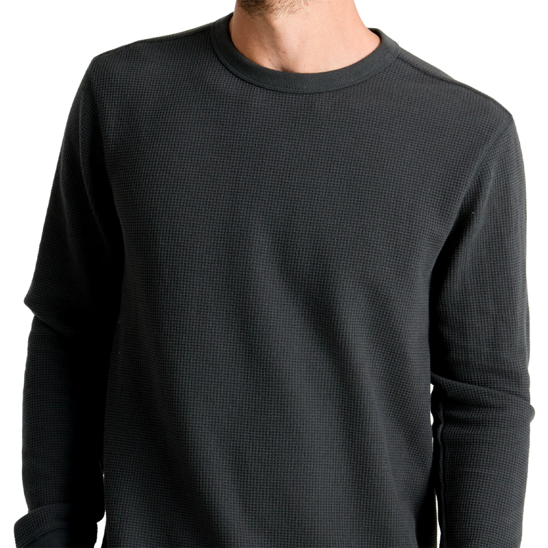 Men's Well Worn Thermal, Roark Men's Well Worn Thermal Long Sleeve Tee front detail