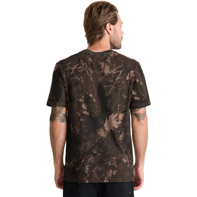 Men's Forest Camo Tee, Roark Forest Camo Premium Tee back on model
