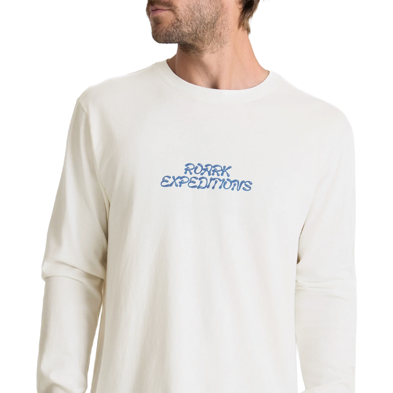 Men's Roaming Sunset Long Sleeve Tee, Roark Roaming Sunset Premium Long Sleeve Tee front detail