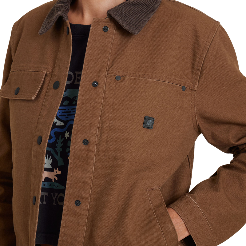 Women's Open Road Canvas Jacket, Roark Women's Open Road Canvas Jacket front detail