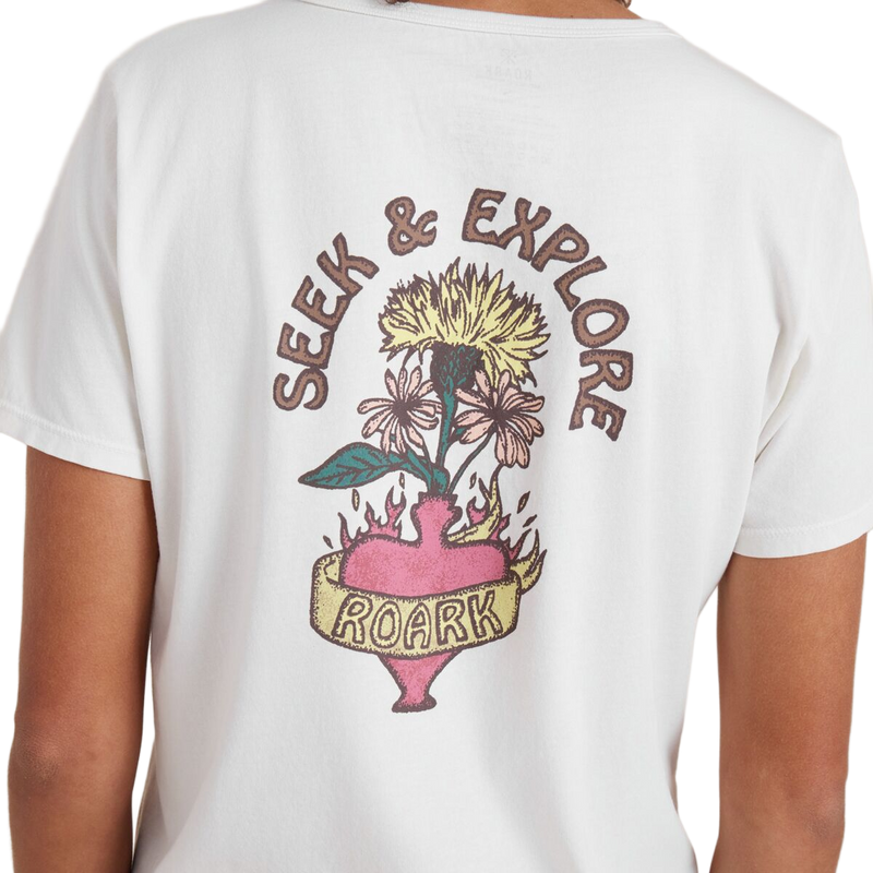 Women's Heart Vase Everyday Tee, Roark Women's Heart Vase Everyday T-Shirt back detail