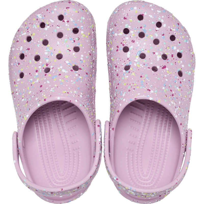 Classic Paint Splatter Clog K, Crocs Classic Paint Splatter Clog K in 5CJ-Hydrangea/Multi pair top