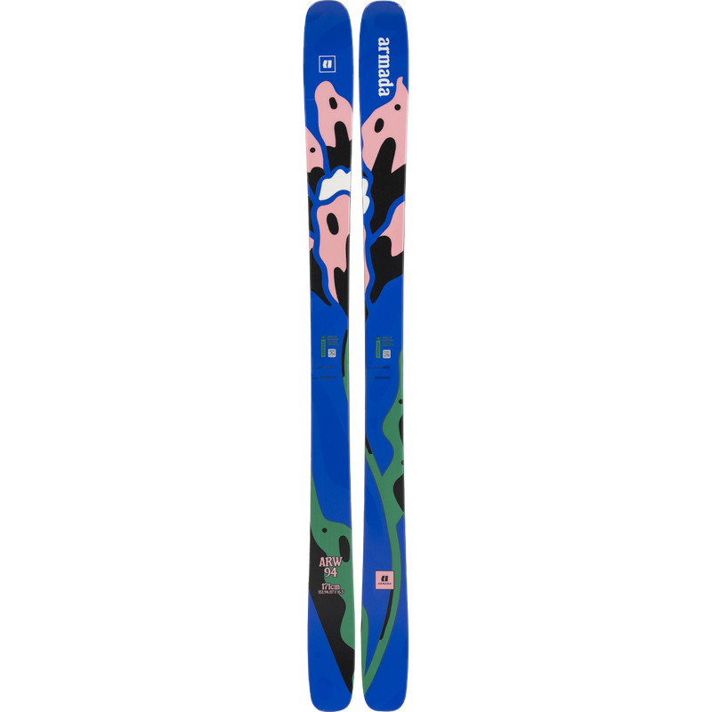 Armada Women's ARW 94 Demo Ski Package, Armada Skis Women's ARW 94 in Multi Floral