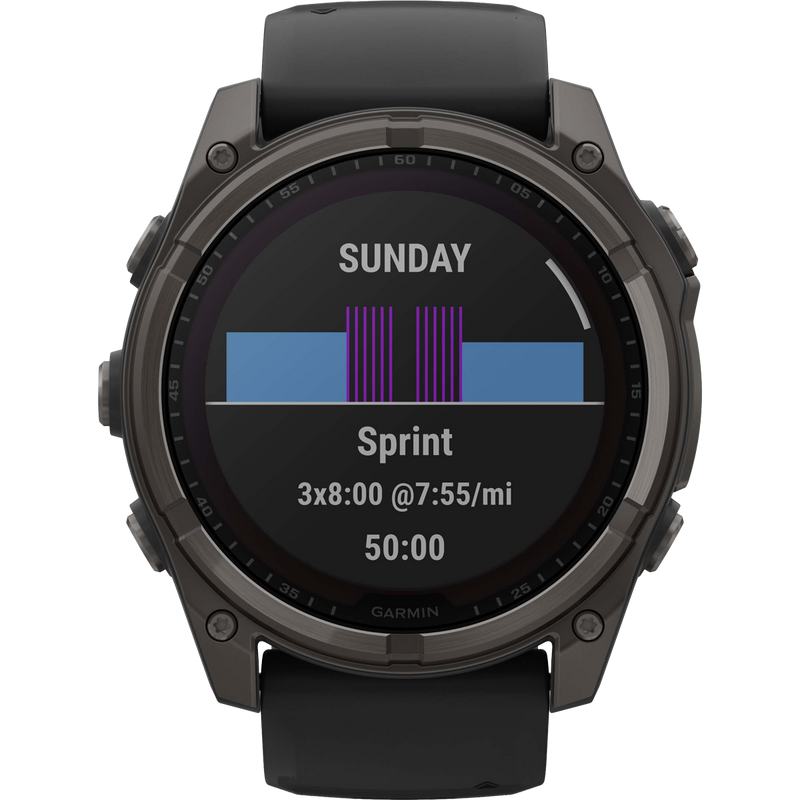 Fenix 8 Solar Sapphire 51mm - Carbon Gray, Garmin Fenix 8 Solar Sapphire 51mm Carbon Gray sprint