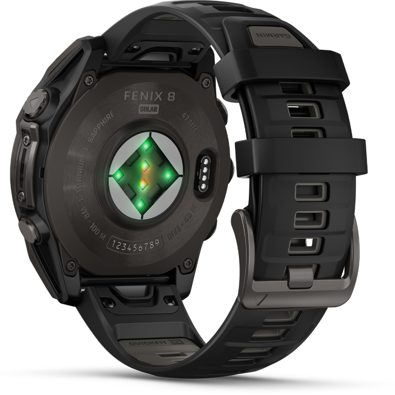 Fenix 8 Solar Sapphire 47mm, Garmin Fenix 8 Solar Sapphire 47mm back
