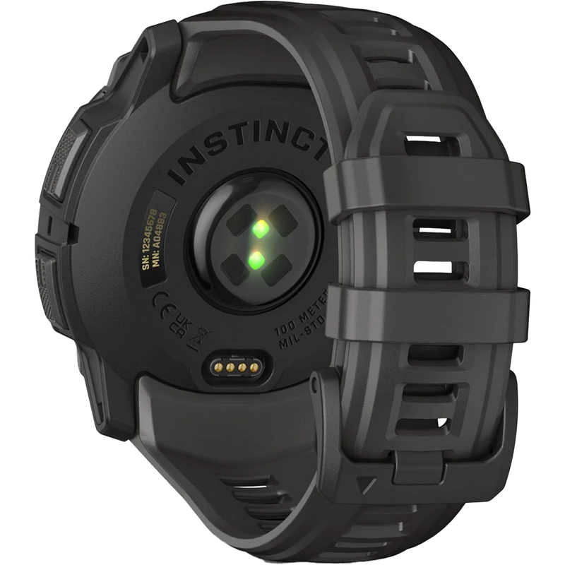 Instinct 3 50mm Amoled - Black, Garmin Instinct 3 50mm AMOLED in Black back