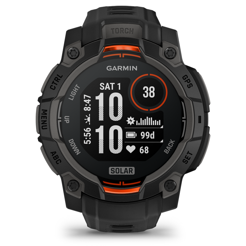 Instinct 3 Solar 45mm Black, Garmin Instinct 3 Solar 45mm Black front