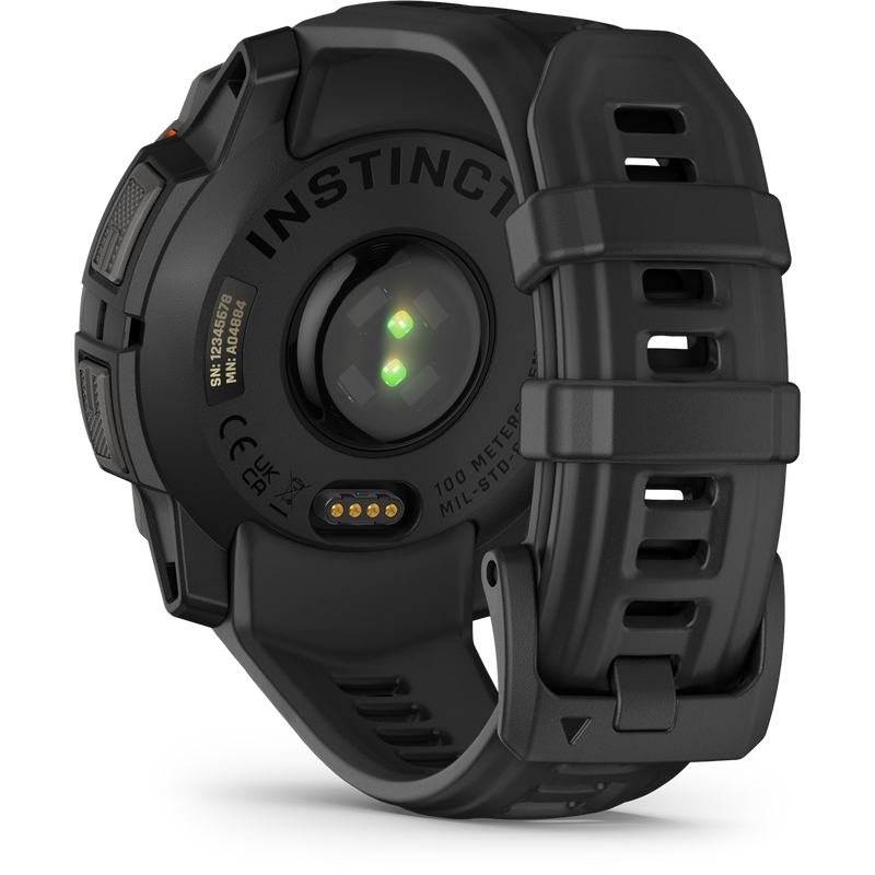 Instinct 3 Solar 45mm Black, Garmin Instinct 3 Solar 45mm Black back 