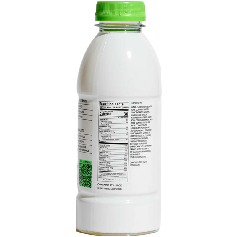 Performance Water 16 oz, Barcode Performance Water 16 oz back of bottle