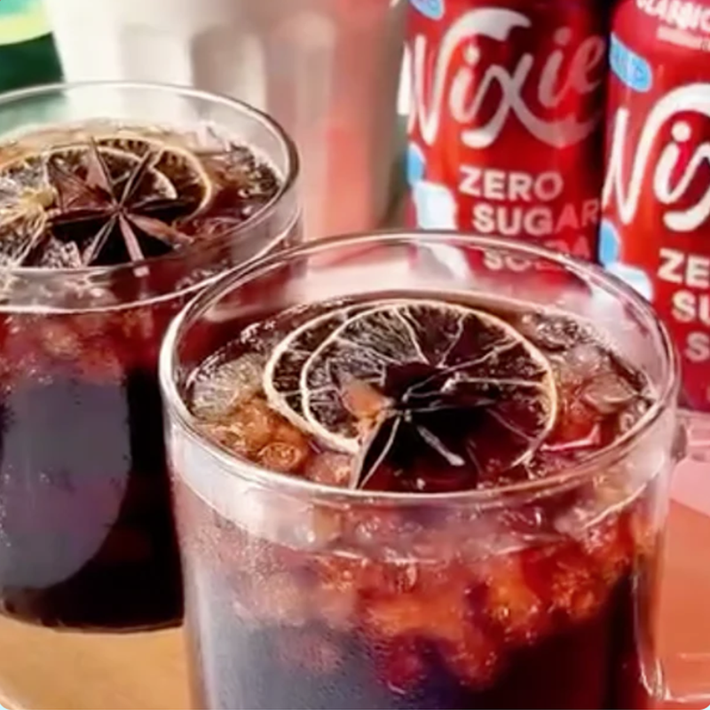 Zero Sugar Soda 12 oz, Nixie Zero Sugar Soda 12 oz in glass