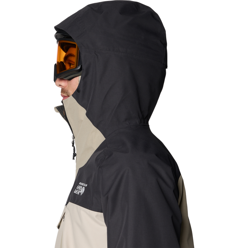 Men's Cloud Bank Gore Tex Jacket, Mountain Hardwear Men's Cloud Bank Gore Tex Jacket side hood on