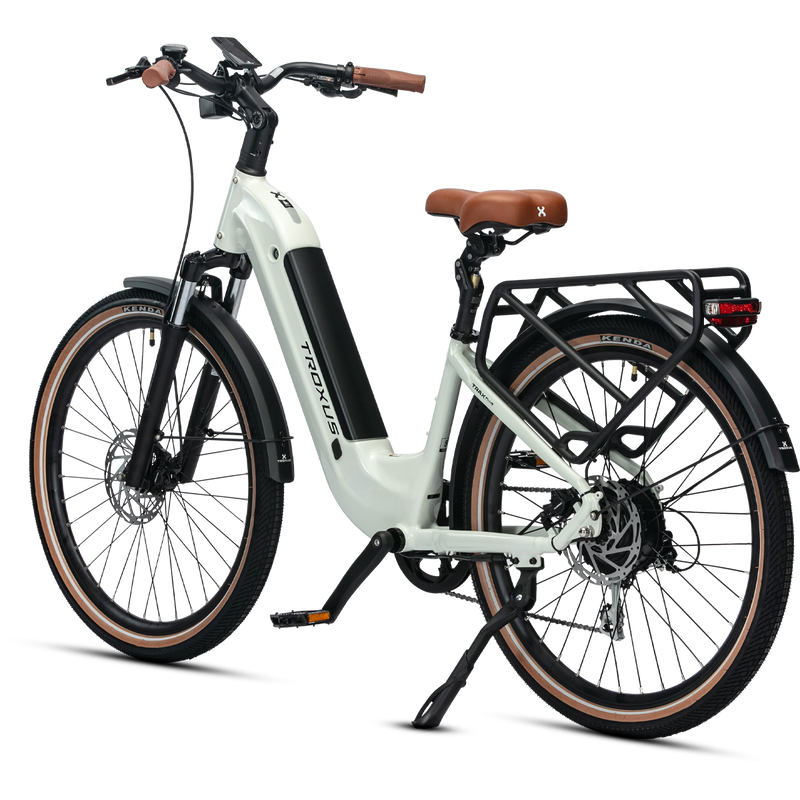 Trax Plus Step-Thru 500/15, Troxus Trax Plus 500/15 kickstand side 3/4