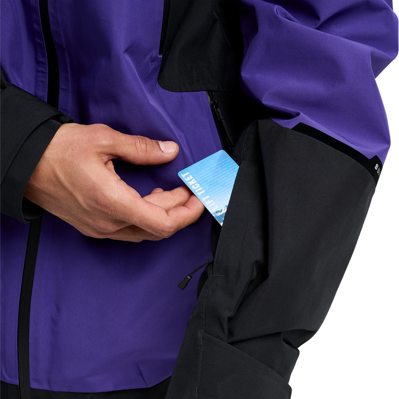 Men's Reserve Gore-Tex 2L Jacket, Burton Men's Reserve Gore Tex 2L Jacket Sleeve Pocket