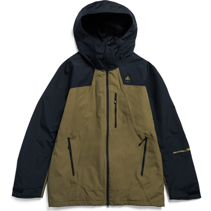 Burton Men's Reserve 2L Jacket in E9D-True Black/Dried Moss