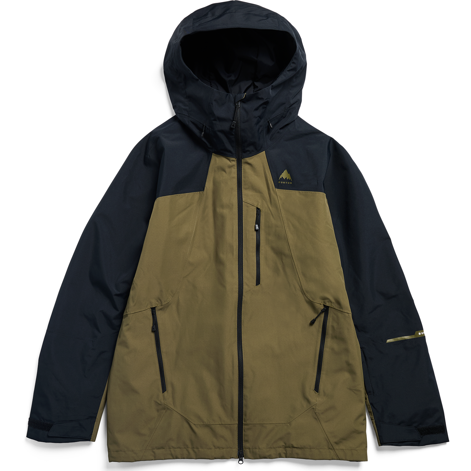 Burton Men's Reserve 2L Jacket in E9D-True Black/Dried Moss