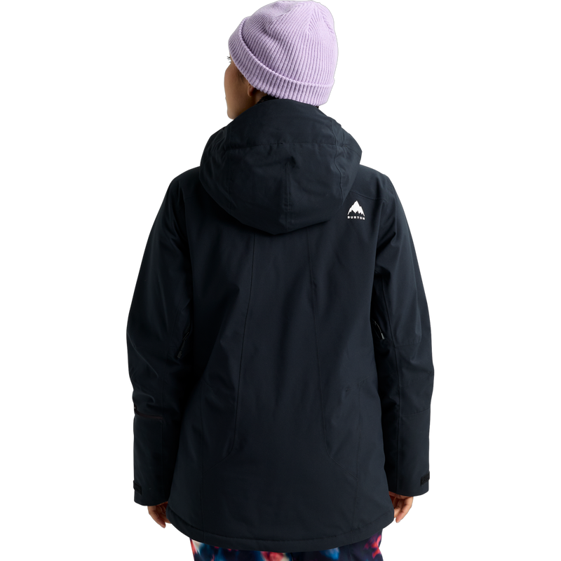 Women's Reserve 2L Insulated Stretch Slim Jacket, Burton Women's Reserve 2L Insulated Stretch Slim Jacket in A04-True Black back